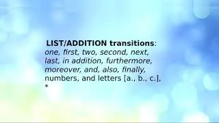 Patterns of Organization: Time Order versus List