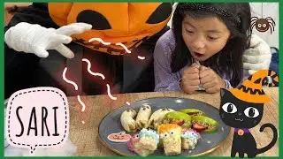 Sari Makes Easy Halloween Treats with Mr. Spooky | Fun Halloween Treats for Kids | YouTube Kids