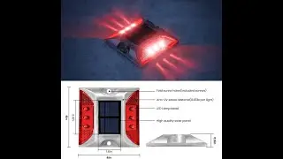 KH Solar Road Stud Light Road Reflector Light Waterproof 6 LED Solar Powered Blinker #unboxing