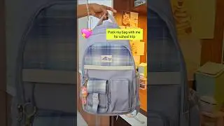Pack my bag with me for school trip🎒🩷 #shorts #whatsinmybag #packwithme