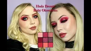 2 Looks 1 Palette | Huda Beauty Ruby Obsesions Palette Review & Swatches ❤️