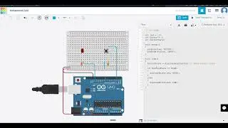 LED Blinking using Button | TinkerCad | Embedded System
