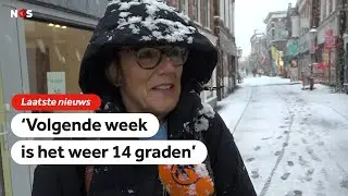 Sneeuw in provincie Groningen: 'Het is winter, heerlijk!'