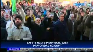 Gov't prioritizes safety of 2 million Filipinos in the Middle East