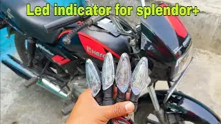 Splendor plus led indicator | led indicator for splendor plus and all bikes