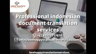 Professional indonesian document translation services