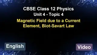 Unit 4 – Magnetic Field due to a Current Ele... | CBSE 12th Physics (English) | The 5-Minute Teacher