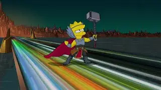 The Simpsons Lisa becomes Lady Thor.