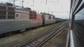 Лихая-Россошь из окна поезда. Часть 1 Лихая-Миллерово.
