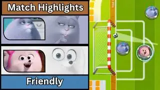 Chloe Cat Vs Gidget Highlights | Cartoon Soccer World Friendly