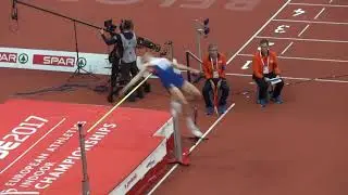 Robbie Grabarz (GBR) 225 cm High Jump Qualification European indoor championships Belgrade 2017