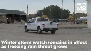 Winter storm watch continues with increasing ice threat in eastern North Carolina