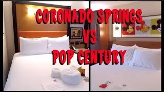 Disney Moderate vs Value Resort Room Comparison - Coronado Springs / POP Century