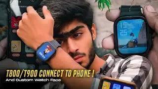 T900/T800 Ultra Smart Watch Connect to Phone 🔥| How To Set Custom Watch Faces in T800 Ultra | YL
