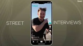 I will be your british creator for street interviews on tik tok | Link in description 👇🏼