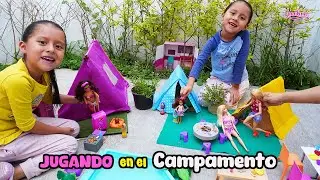 JUGAMOS en el CAMPAMENTO de BARBIE🏕️