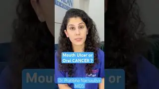 Mouth ulcer or Oral CANCER ?? #shorts #viralvideo #trending #cancer #ulcer #oralcancer #dentist