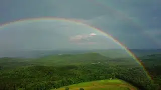 Phenomenal Double Rainbow - Drone Footage