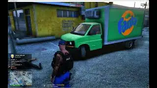 Suspect resisting arrest in GTA V LSPDFR