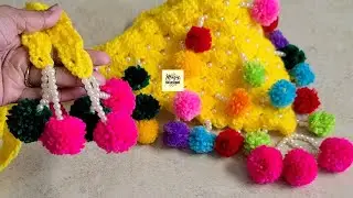 🌼शादी के लिए बनाये खोइचादानी, Khoichadaani, Kamarband, Crochet belt, Bridal waist bag, Kamardhani