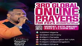 GLOBAL ZOOM PRAYERS WITH APOSTLE JOSHUA TALENA