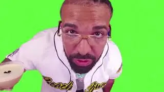 Drake with a message: to the nonbelievers, the underachievers, the tweet & deleters. Green Screen