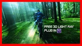 Add Realistic 3d rays with free plug in for After Effects