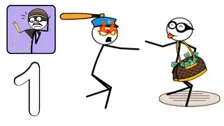 Thief Draw: Escape Puzzle (WEEGOON) - All Levels 1-50 ANSWERS - Funny Stickman Brain Puzzle Game