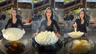 Amazing cooking deep fried egg recipe