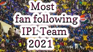 Top most fan following IPL teams in 2021 | Incredible India