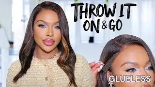 EASY TO WEAR BROWN HIGHLIGHT GLUELESS STRAIGHT WIG-MYFIRSTWIG