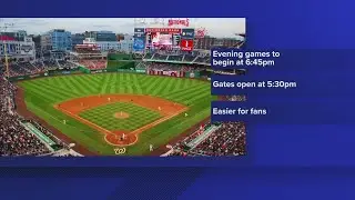 Nationals home games to start earlier to help fans catch the last Metro home