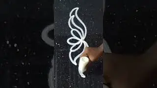 Simple🌺Side Design for Beginners#shorts #ytshorts #trending #youtubeshorts #rangoli #dailyrangoli