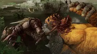God of War (2018) Thrashing Ogres in Nifilheim