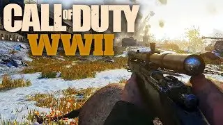 COD WW2 Quickscoping? Aggressive Sniping Multiplayer Gameplay