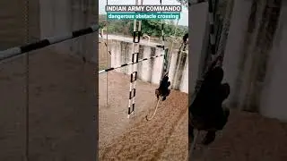 Dangerous obstacle crossing #commando #training #viralvideo #nsg #2023 #shorts