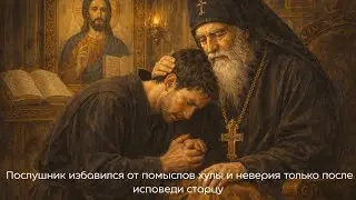 Послушник избавился от помыслов хулы и неверия только после исповеди старцу