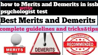 issb Best Merits and Demerits// Best points and guidelines