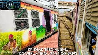 High Speed Galloping KRISHAK SPECIAL EMU Doorplating - Station Skips - Kishan Rail Journey Compilati