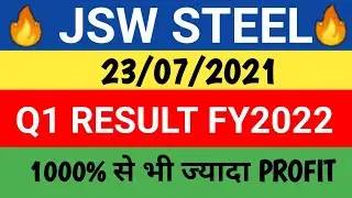 JSWSTEEL q1 result 2022, JSWSTEEL q1 results June quarter 2021, JSWSTEEL