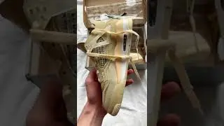 Кроссовки OFF-WHITE X NIKE AIR JORDAN 4 SP 'SAIL'