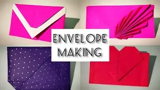 #origamienvelopes#papercraft   DIY different styles of ENVELOPES || Paper Craft || Origami Envelope💌