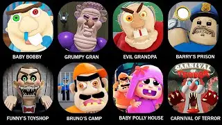 ROBLOX:ESCAPE BABY BOBBY DAYCARE! (FIRST PERSON OBBY),GRUMPY GRAN! (SCARY OBBY),EVIL GRANDPA#roblox