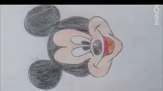 Easy mickey mouse drawing
