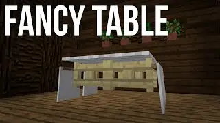 Fancy and Easy Table Design - Minecraft