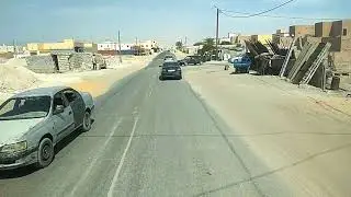 من طريق السينيغال بنواكشوط تجاه أرض الوطن تقريبا 450 كلم بين نواكشوط والكركرات