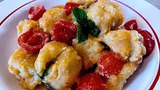 GNOCCHI DI ZUCCHINE Con Sugo Di Pomodorini Freschi