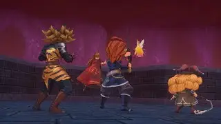 Trials of Mana Crimson Wizard Fight And Chain Ability