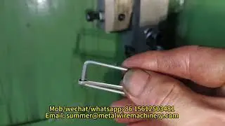 Automatic Metal Bag Strap Belt Adjustable Buckle Bending Machine#bagbuckle#beltbuckle#bucklemachine