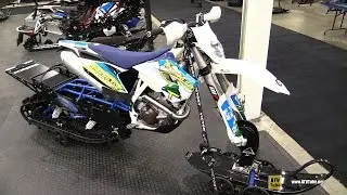 2015 Husqvarna Bike with Timbersled - Walkaround - 2015 Toronto ATV Show